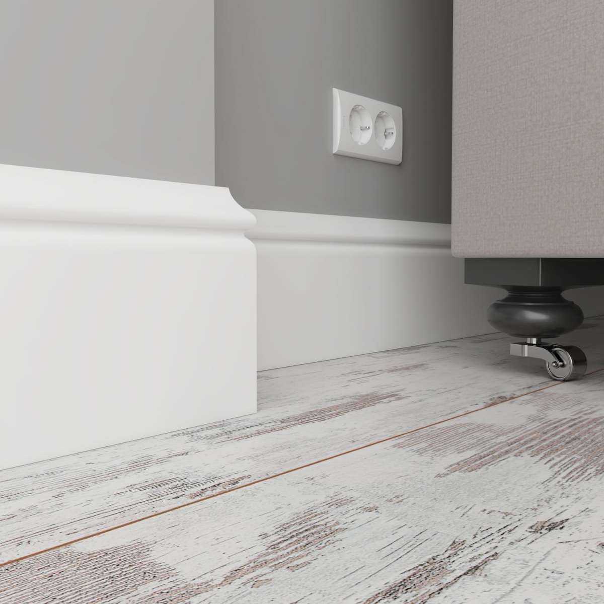 Плинтус под покраску Ultrawood Base 5500 i 2000х138х18 мм